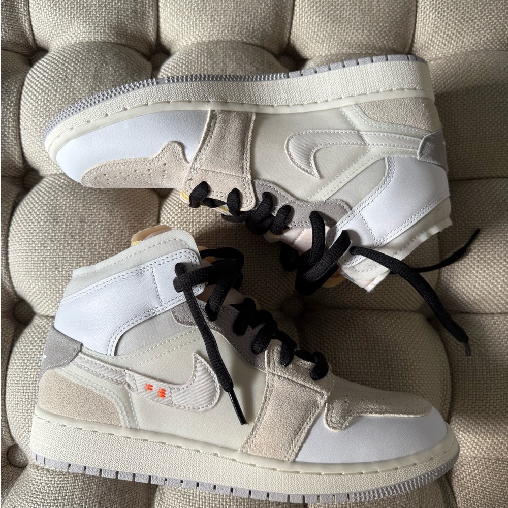 Nike GS 6Y Inside Out Jordan 1 Mid Sneakers | New unisex Air Jordan 1 Mid